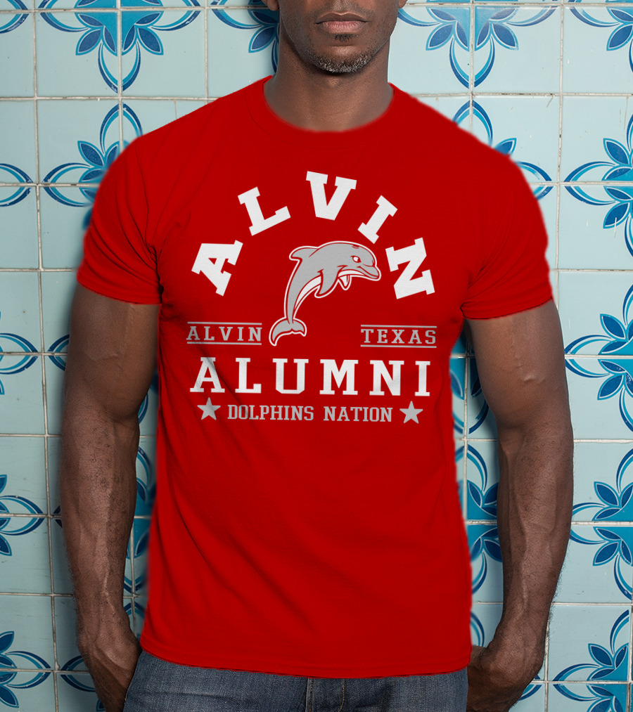 Alvin Texas Alumni Dolphins Nation T-Shirt
