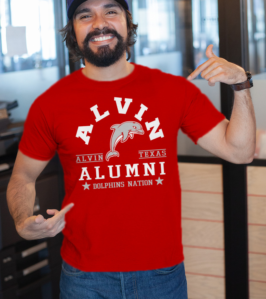Alvin Texas Alumni Dolphins Nation T-Shirt