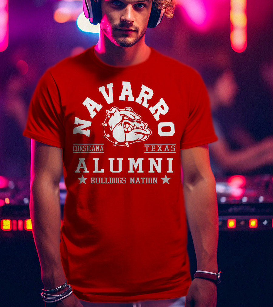 Navarro Corsicana Texas Alumni Bulldogs Nation T-Shirt