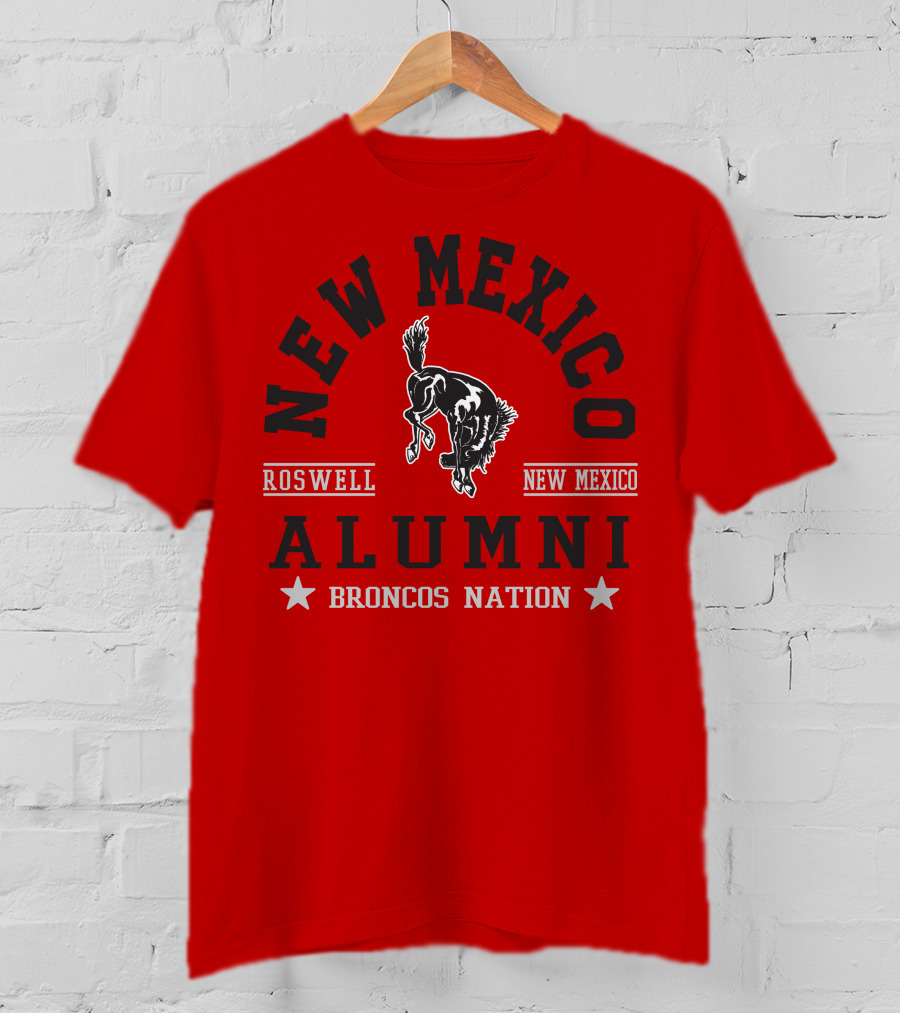New Mexico Alumni Roswell Broncos Nation T-Shirt