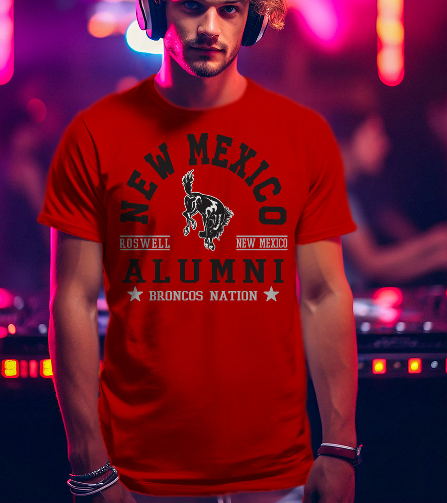 New Mexico Alumni Roswell Broncos Nation T-Shirt