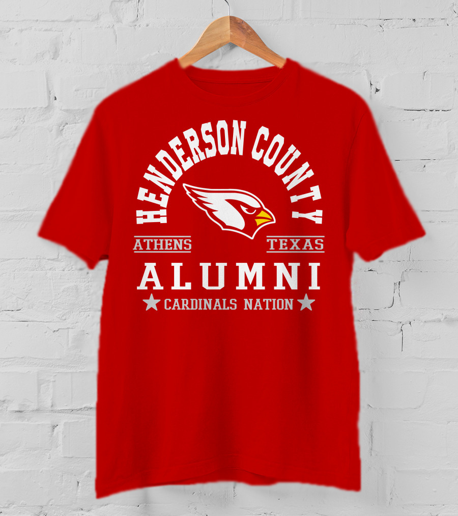 Henderson County Texas Cardinals Alumni Nation T-Shirt