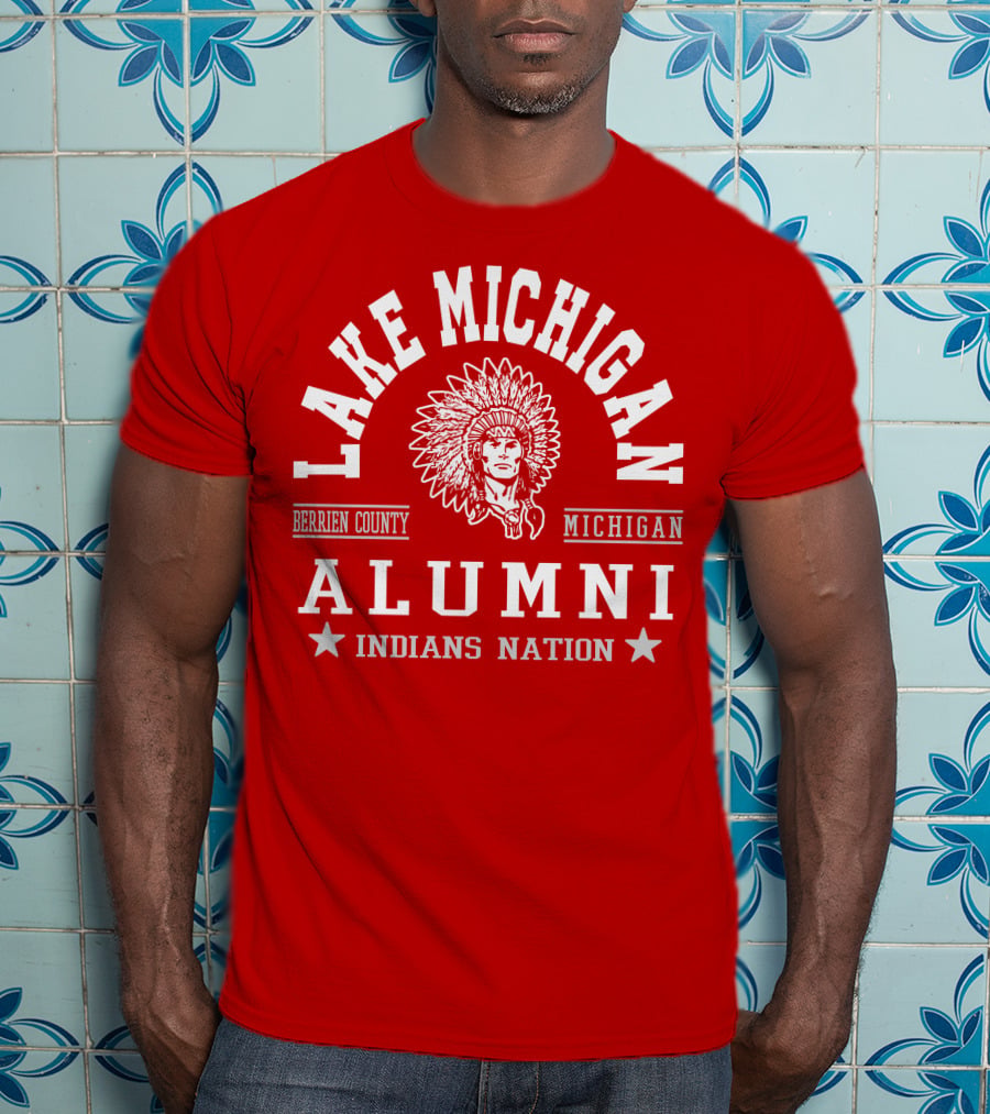 Lake Michigan Berrien County Alumni Indians Nation T-Shirt