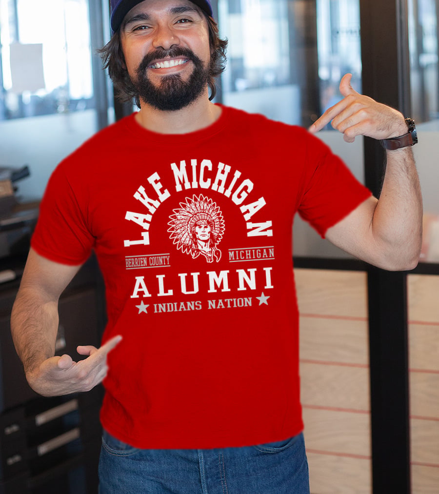 Lake Michigan Berrien County Alumni Indians Nation T-Shirt