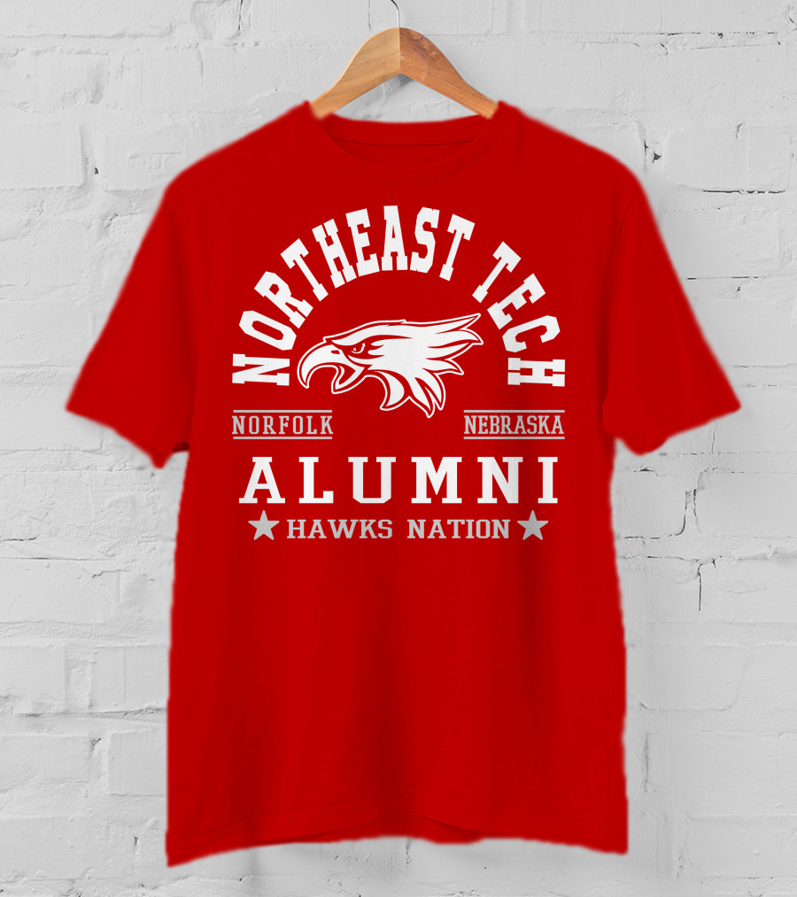 Northeast Tech Norfolk Nebraska Alumni Hawks Nation T-Shirt