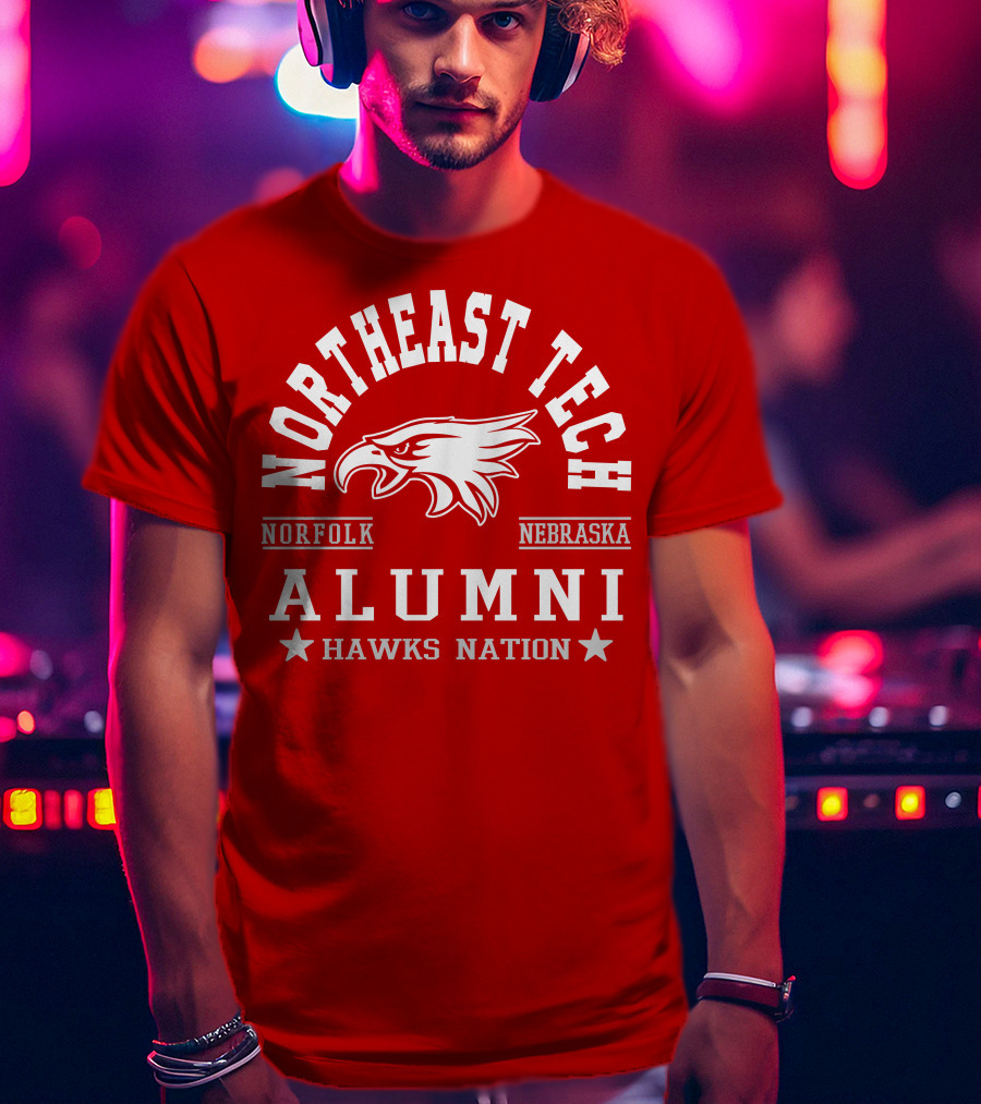 Northeast Tech Norfolk Nebraska Alumni Hawks Nation T-Shirt