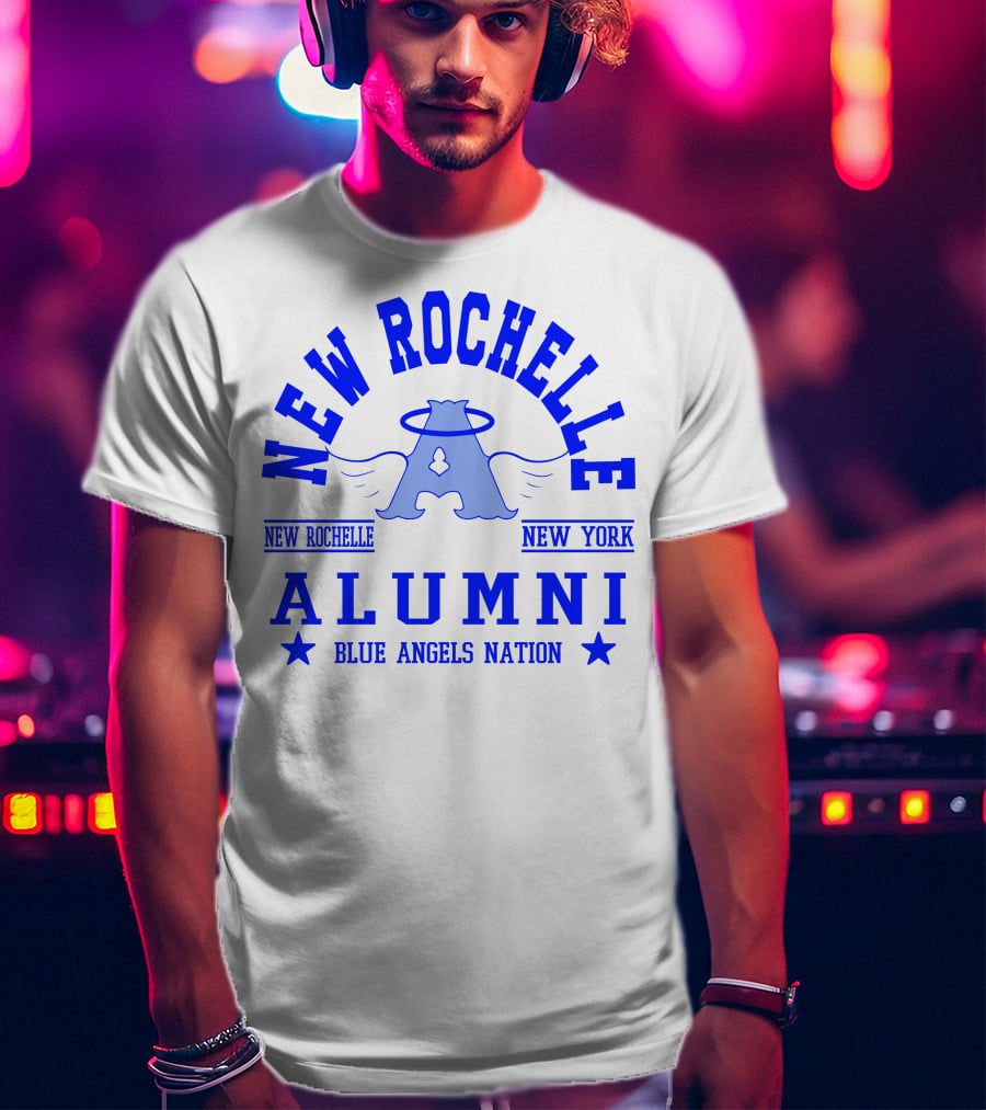 New Rochelle Alumni Blue Angels Nation New York T-Shirt