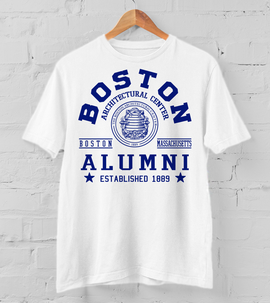 Boston Architectural Center Alumni Established 1889 Boston Massachusetts T-Shirt