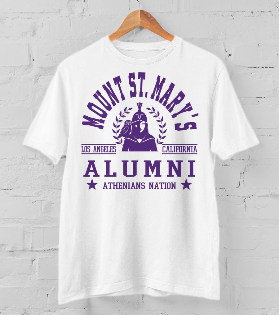 Mount St. Mary's Alumni Athenians Nation Los Angeles California T-Shirt