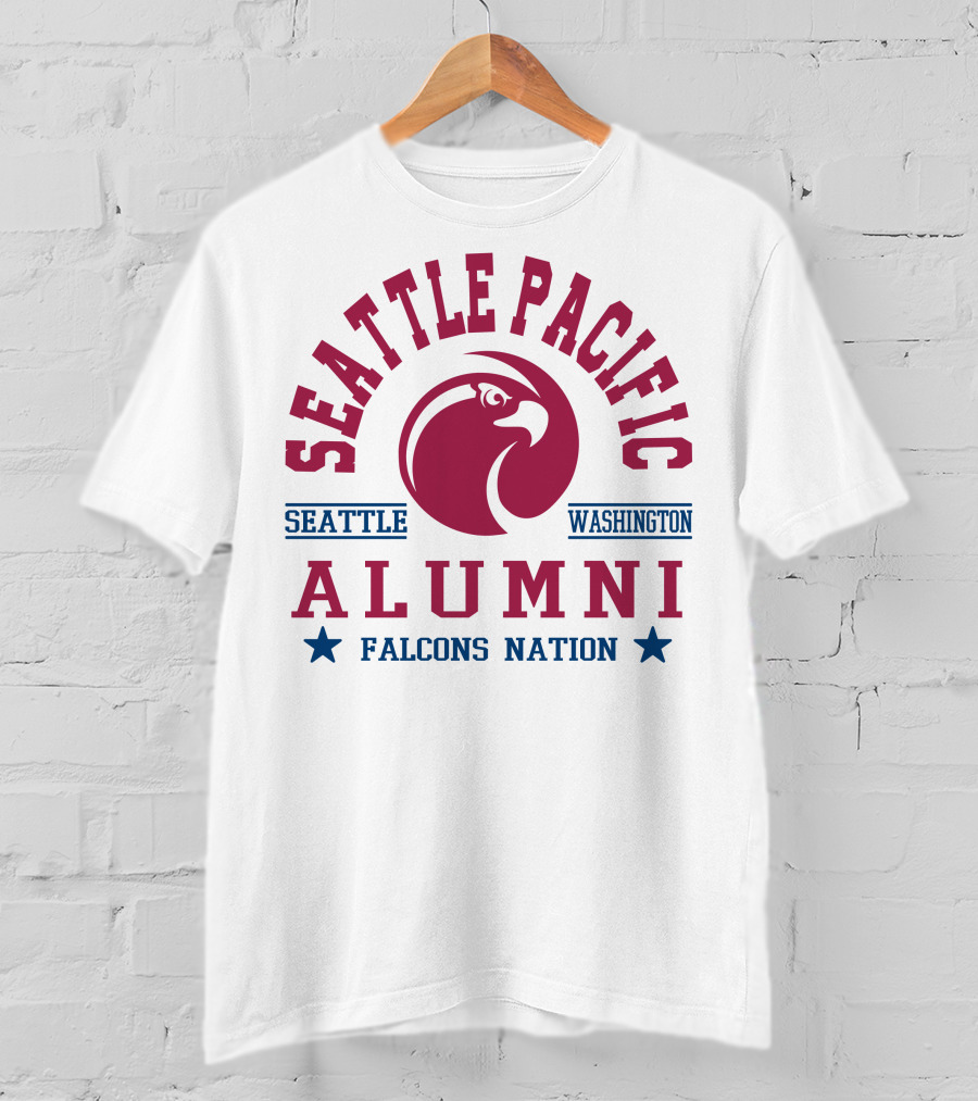 Seattle Pacific Alumni Falcons Nation Seattle Washington T-Shirt