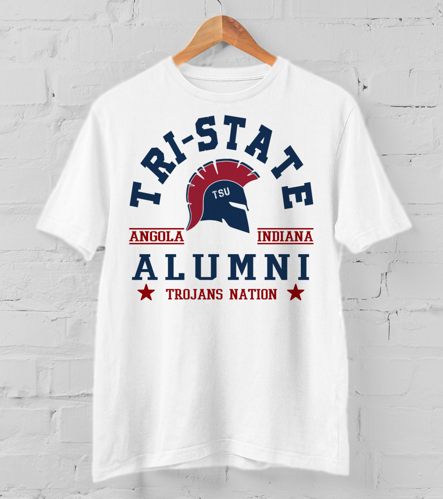 Tri-State Alumni Angola Indiana Trojans Nation TSU T-Shirt