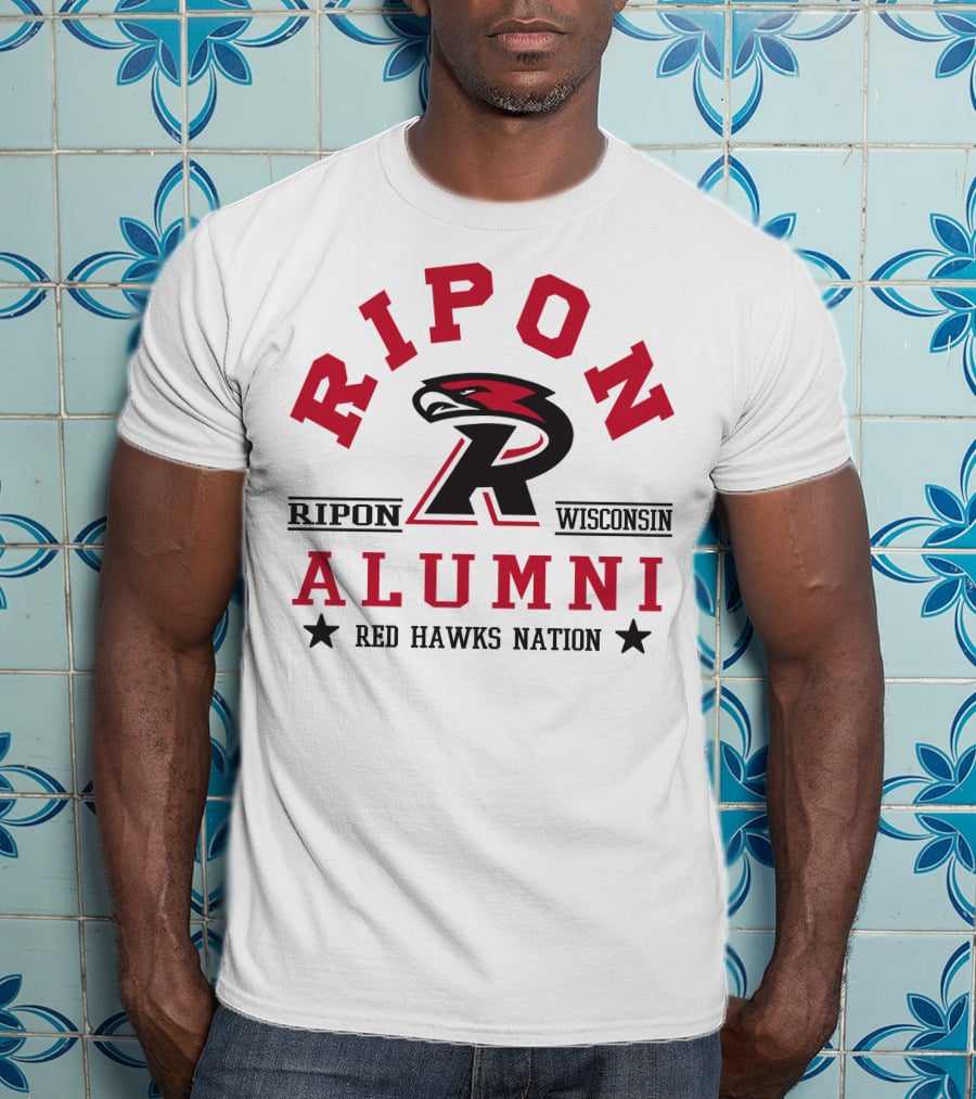 Ripon Wisconsin Alumni Red Hawks Nation T-Shirt