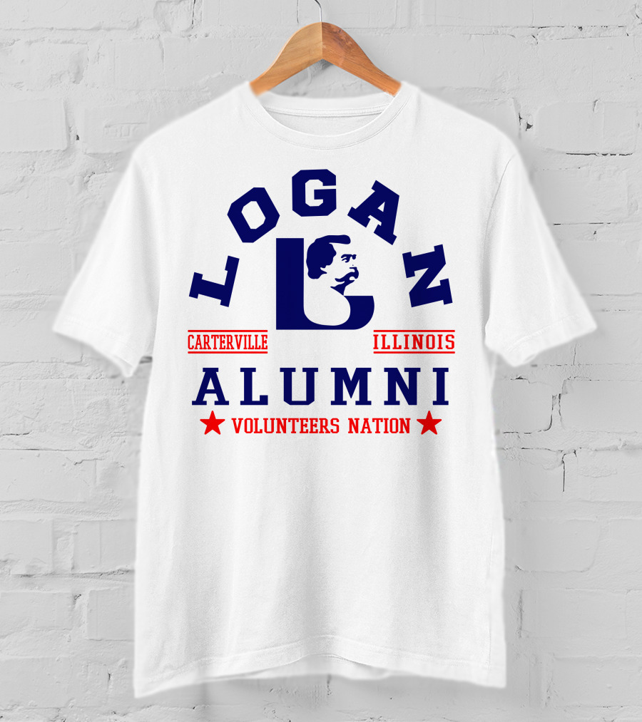 Logan Alumni Carterville Illinois Volunteers Nation T-Shirt