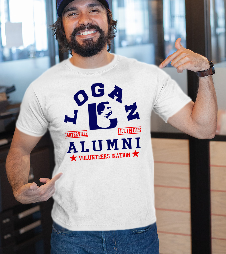 Logan Alumni Carterville Illinois Volunteers Nation T-Shirt