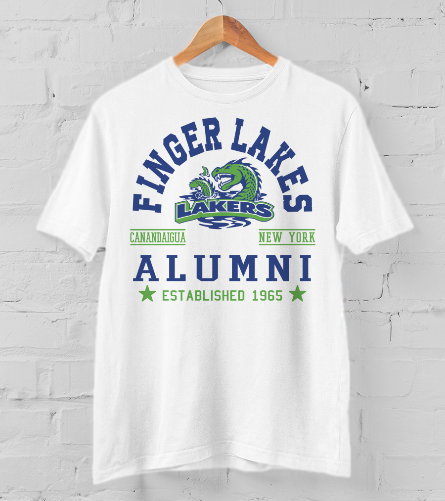 Finger Lakes Lakers Canandaigua New York Alumni Established 1965 T-Shirt