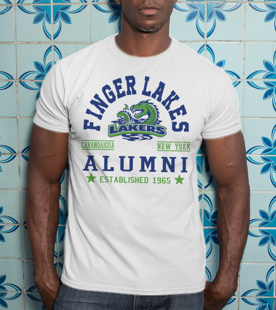 Finger Lakes Lakers Canandaigua New York Alumni Established 1965 T-Shirt