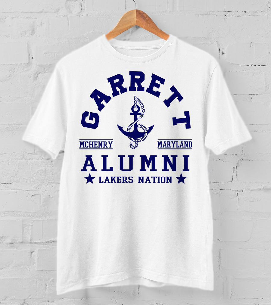 Garrett Alumni McHenry Maryland Lakers Nation T-Shirt