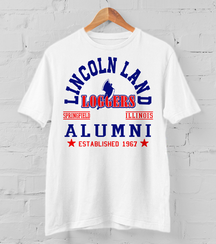 Lincoln Land Loggers Alumni Springfield Illinois Established 1967 T-Shirt