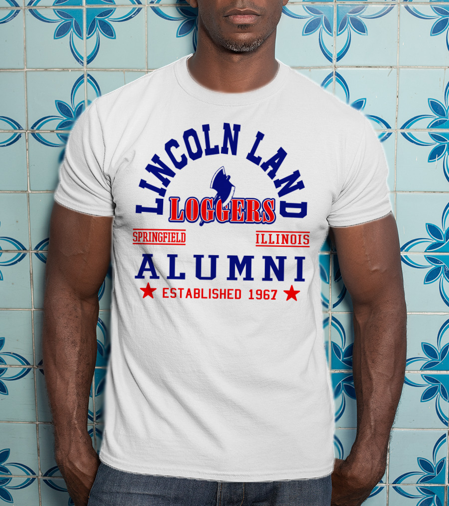 Lincoln Land Loggers Alumni Springfield Illinois Established 1967 T-Shirt