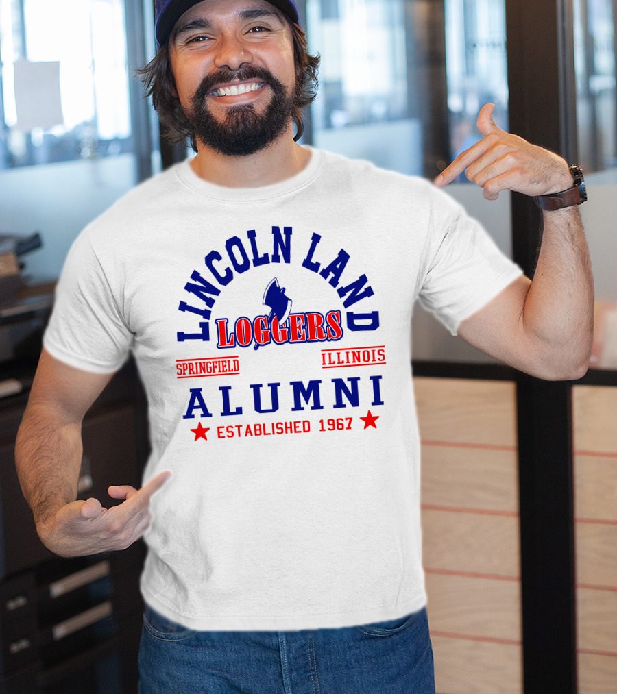 Lincoln Land Loggers Alumni Springfield Illinois Established 1967 T-Shirt