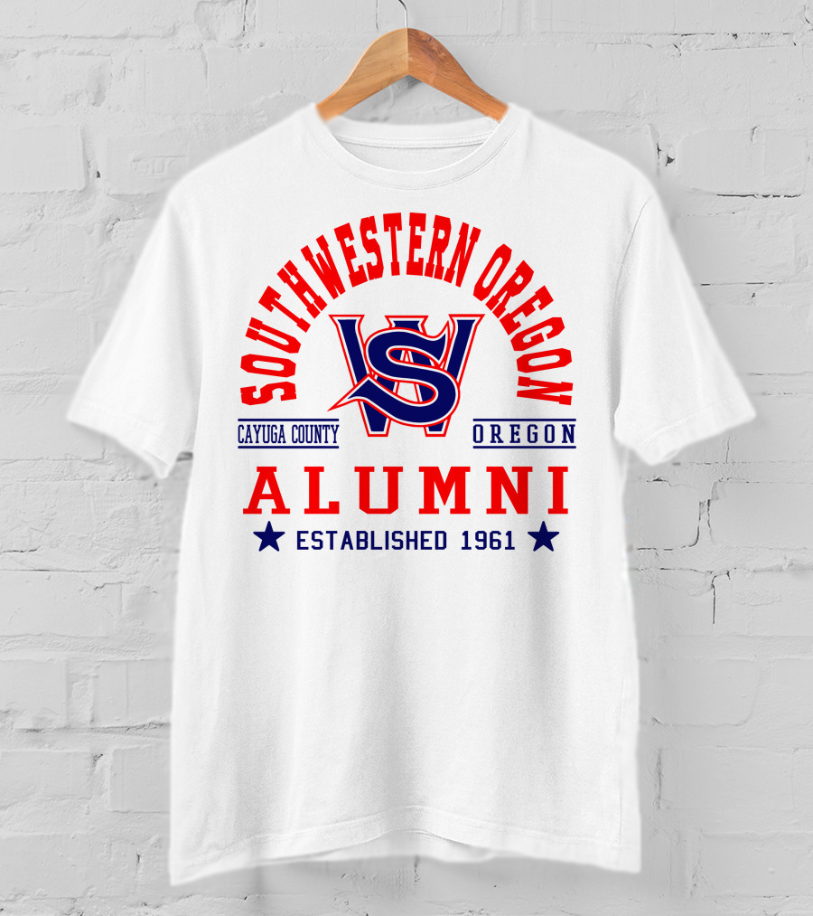 Southwestern Oregon Alumni Cayuga County Established 1961 T-Shirt