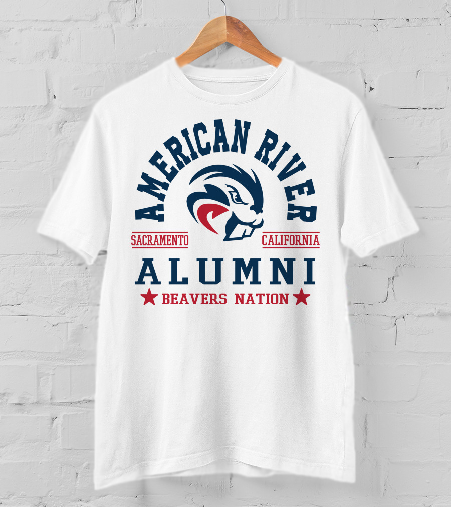 American River Alumni Sacramento California Beavers Nation T-Shirt