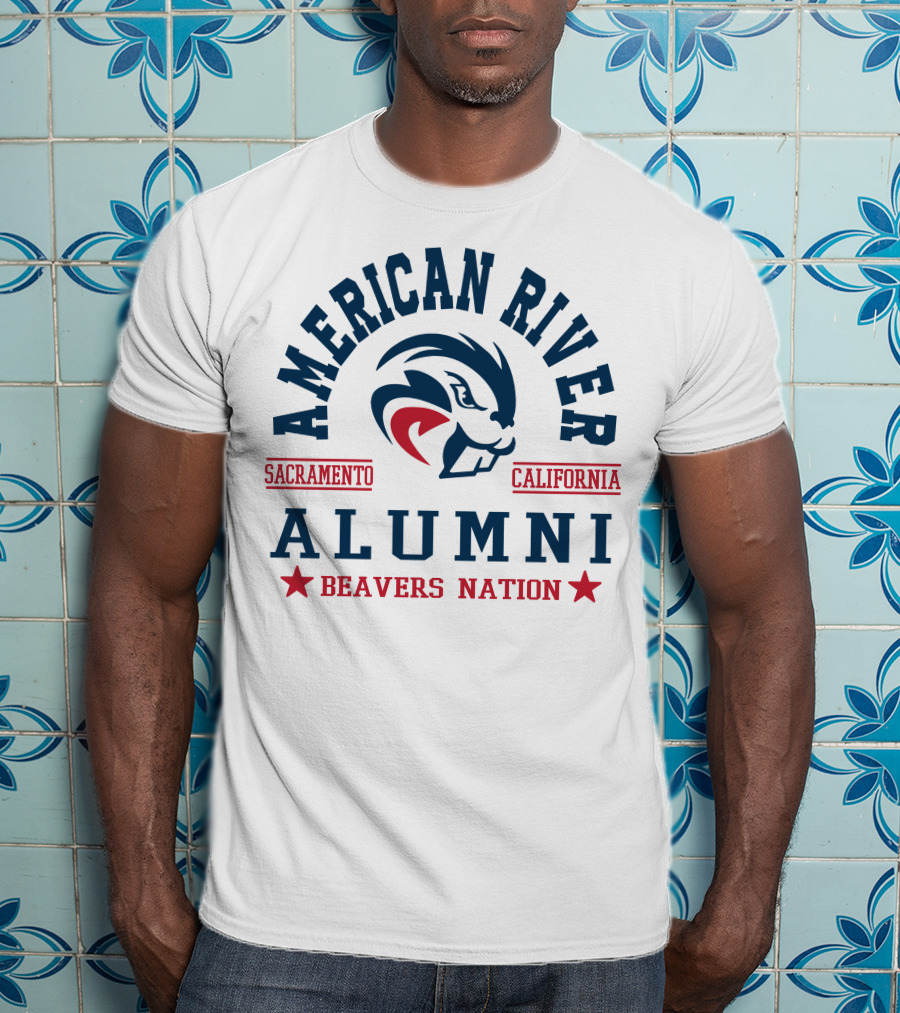 American River Alumni Sacramento California Beavers Nation T-Shirt
