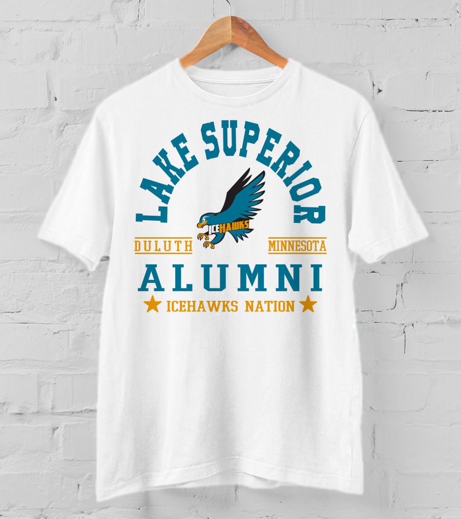 Lake Superior Alumni Duluth Minnesota Icehawks Nation T-Shirt