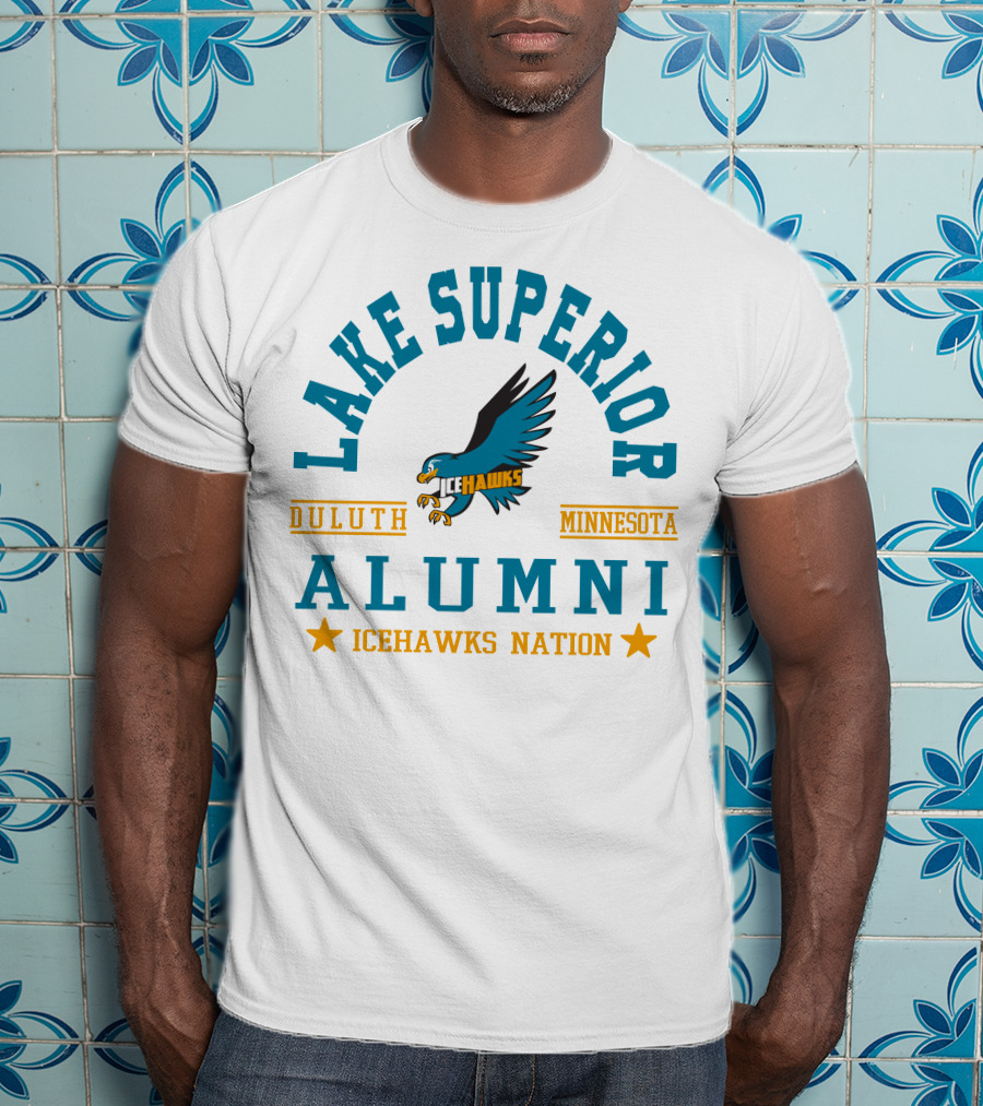 Lake Superior Alumni Duluth Minnesota Icehawks Nation T-Shirt