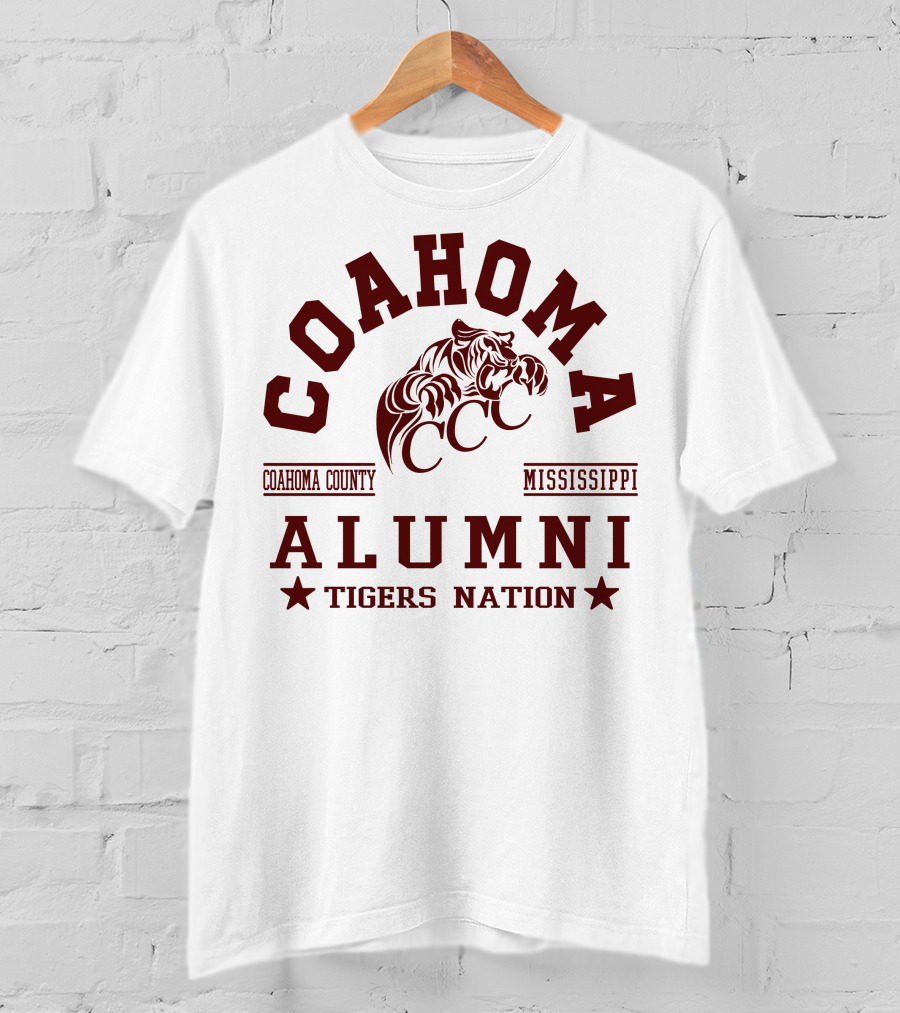 Coahoma County Mississippi Alumni Tigers Nation CCC T-Shirt