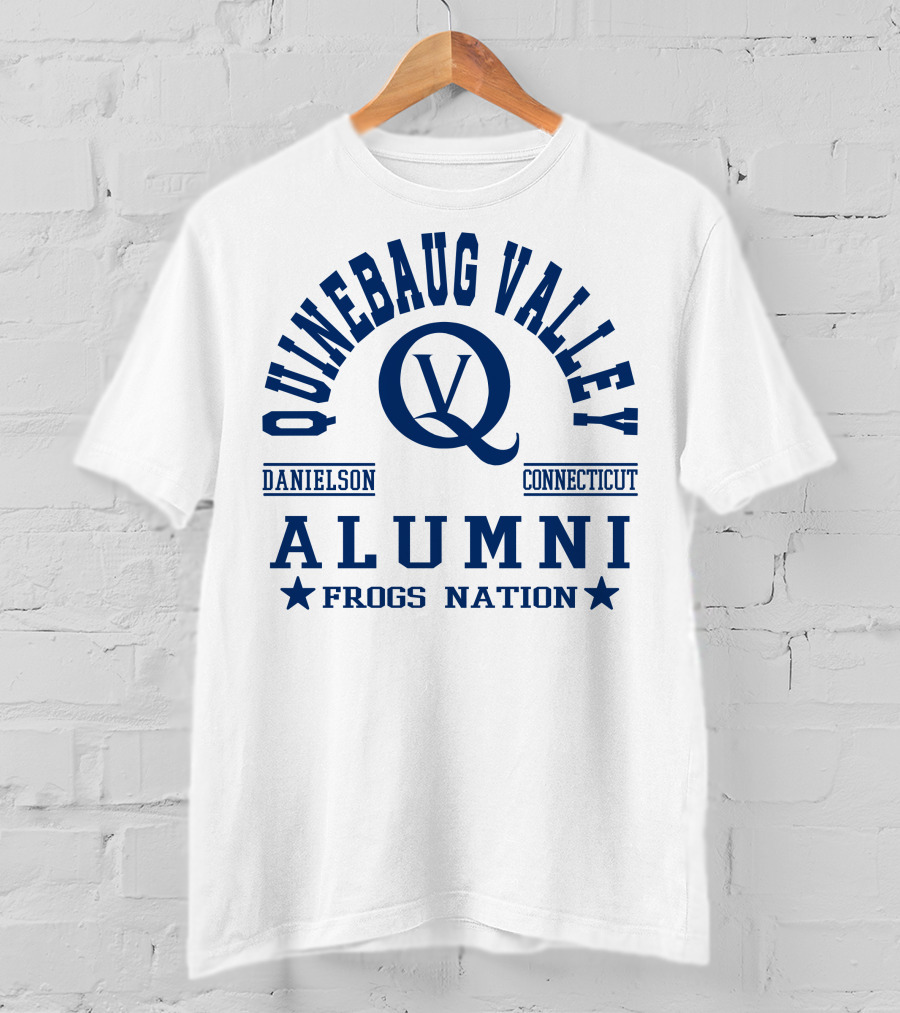 Quinebaug Valley Alumni Danielson Connecticut Frogs Nation T-Shirt