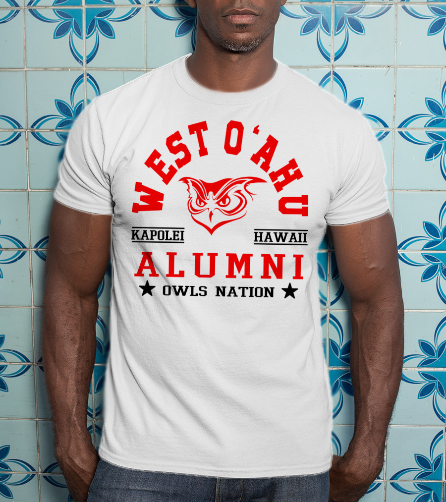 West O'ahu Kapolei Hawaii Alumni Owls Nation T-Shirt