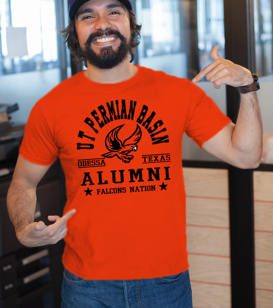 UT Permian Basin Alumni Falcons Nation Odessa Texas T-Shirt