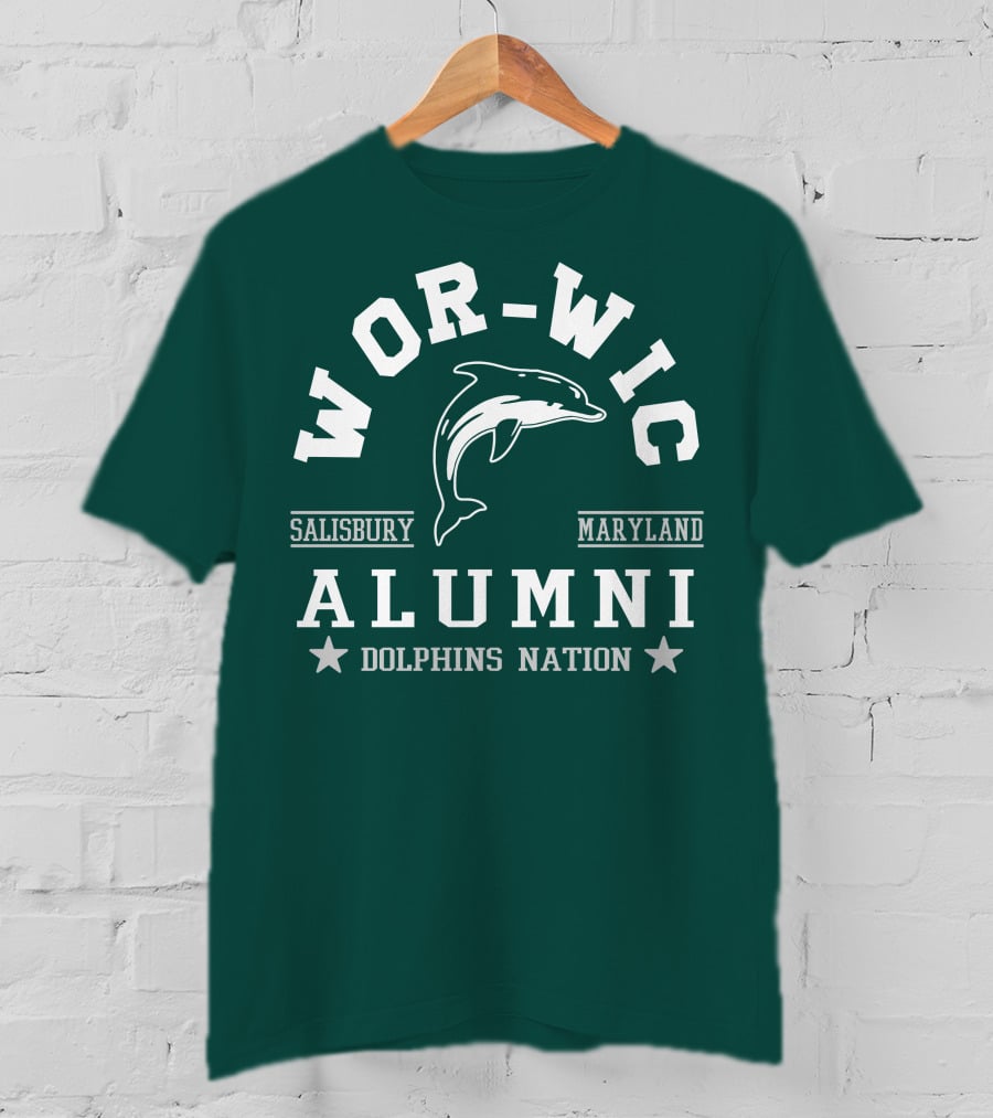 Wor-Wic Alumni Dolphins Nation Salisbury Maryland T-Shirt