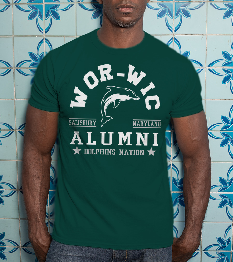 Wor-Wic Alumni Dolphins Nation Salisbury Maryland T-Shirt