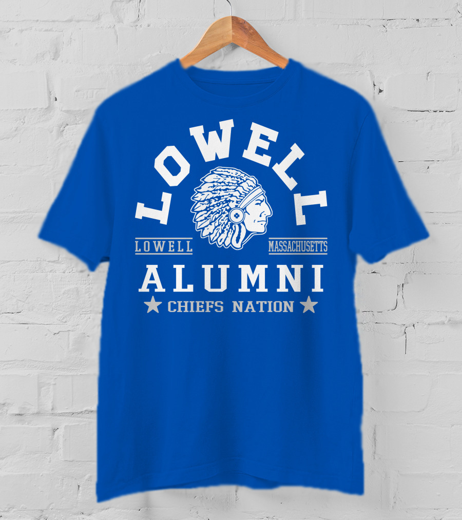 Lowell Massachusetts Alumni Chiefs Nation T-Shirt