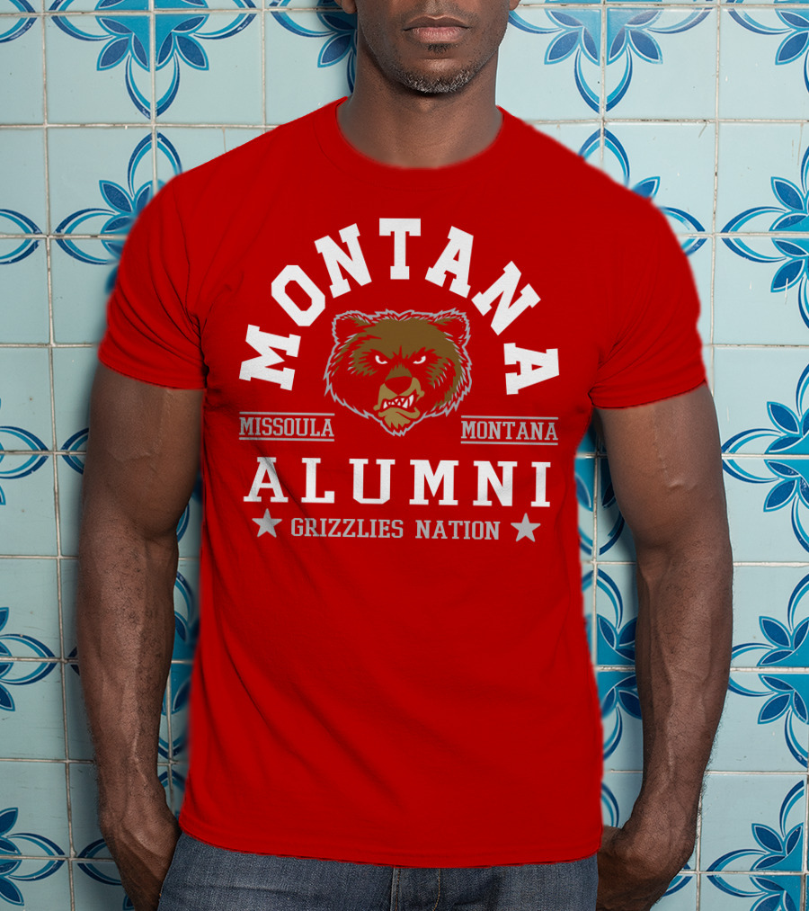 Montana Alumni Missoula Grizzlies Nation Bear T-Shirt