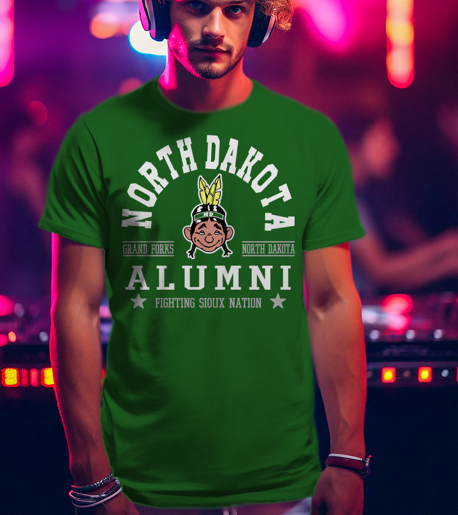 North Dakota Alumni Fighting Sioux Nation Grand Forks T-Shirt