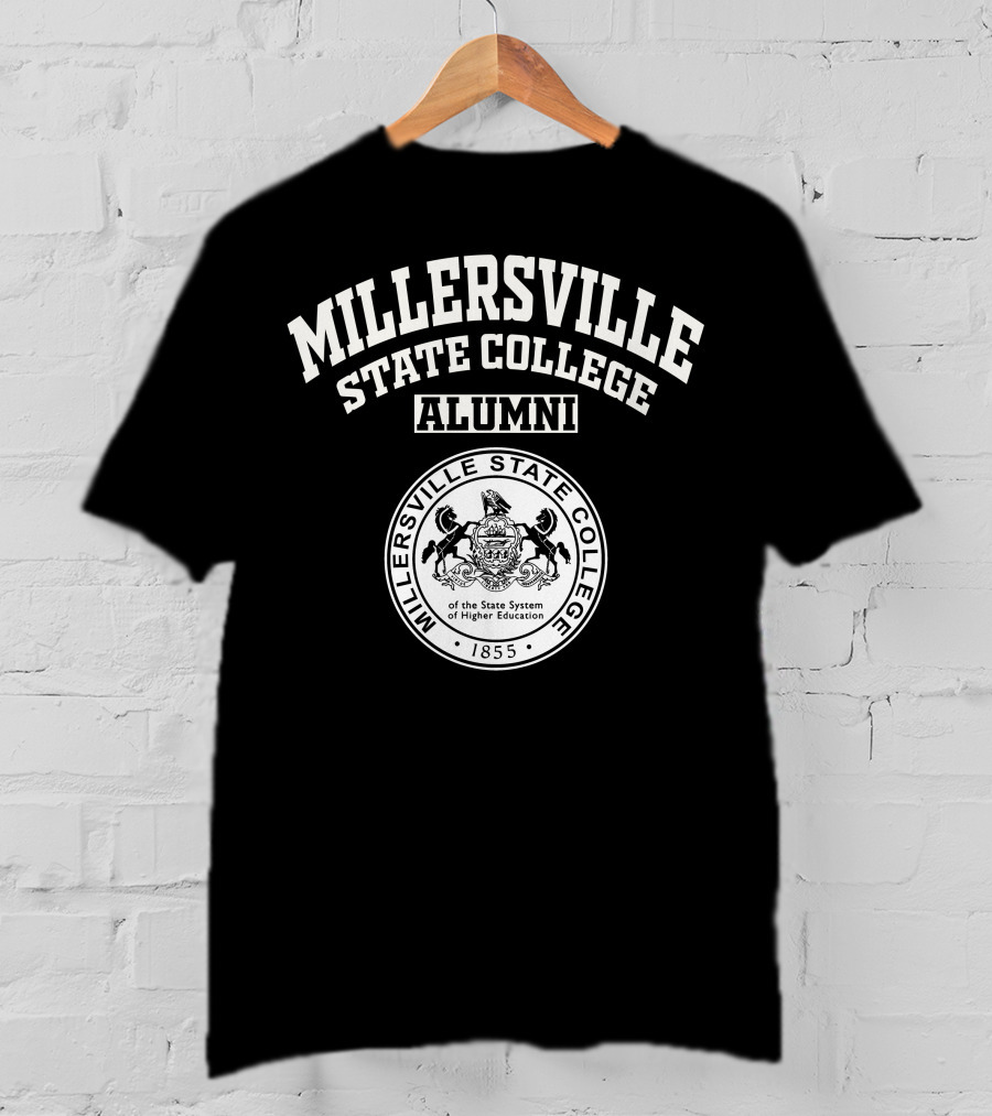 Millersville State College Alumni Seal 1855 Pennsylvania State System Of Higher Education T-Shirt
