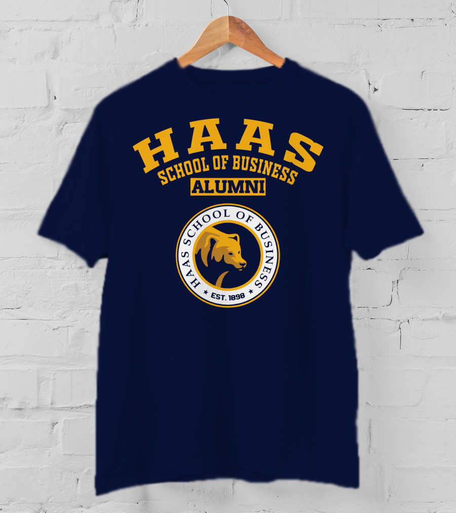 Haas School Of Business Alumni Est. 1898 Bear Emblem T-Shirt