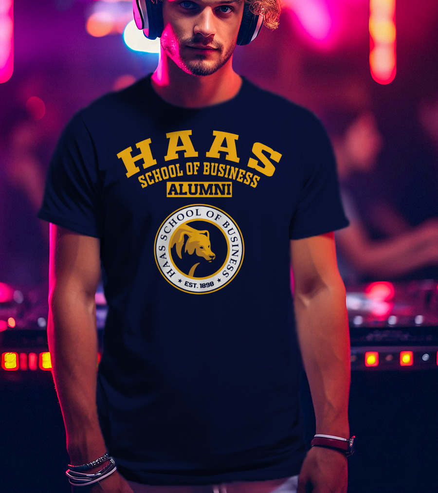 Haas School Of Business Alumni Est. 1898 Bear Emblem T-Shirt