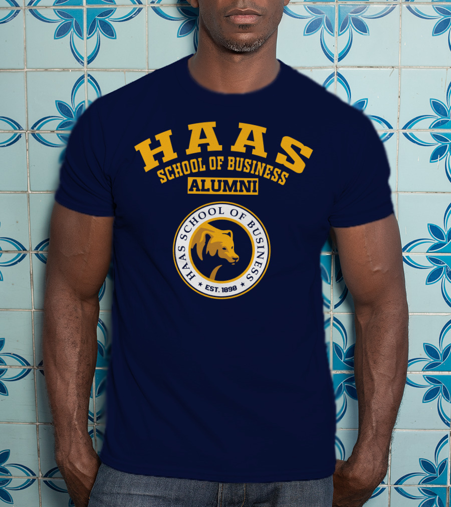 Haas School Of Business Alumni Est. 1898 Bear Emblem T-Shirt