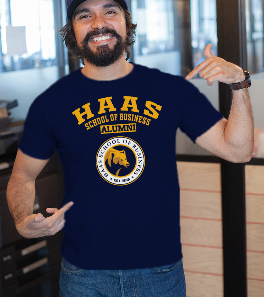 Haas School Of Business Alumni Est. 1898 Bear Emblem T-Shirt