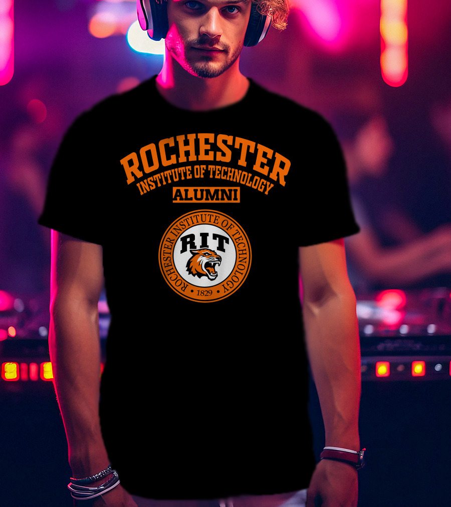 Rochester Institute Of Technology Alumni RIT Tiger Logo 1829 T-Shirt