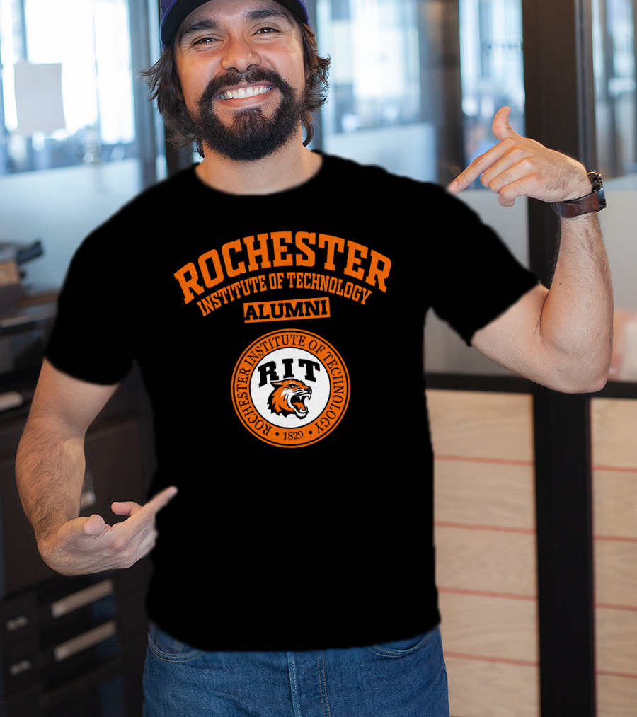 Rochester Institute Of Technology Alumni RIT Tiger Logo 1829 T-Shirt