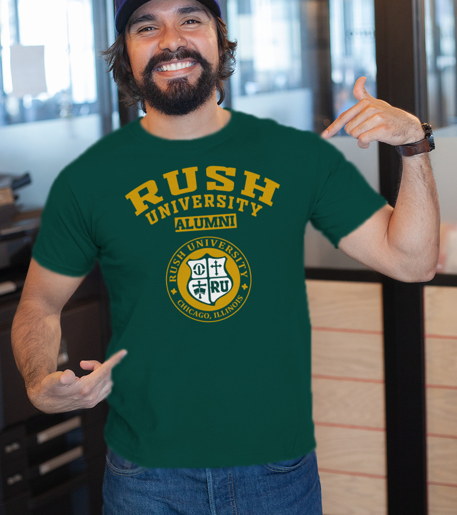 RUSH University Alumni Chicago Illinois Crest T-Shirt