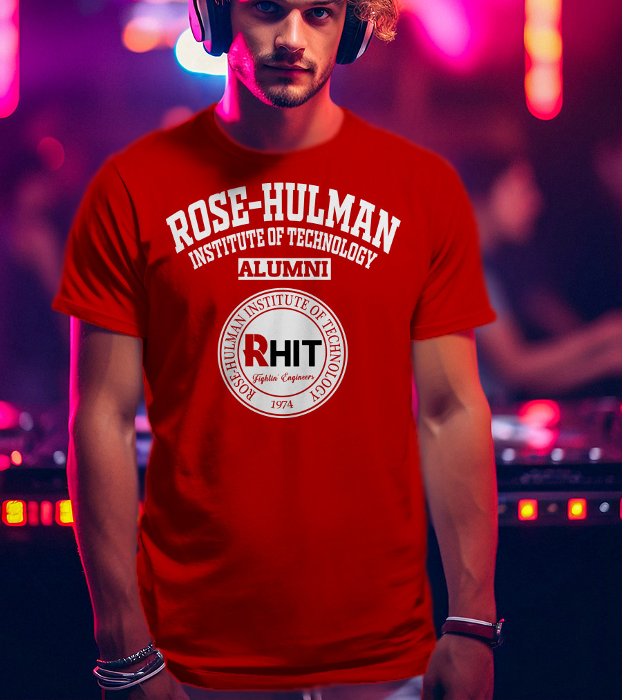 Rose-Hulman Institute Of Technology Alumni Rhit Fightin' Engineers 1974 T-Shirt