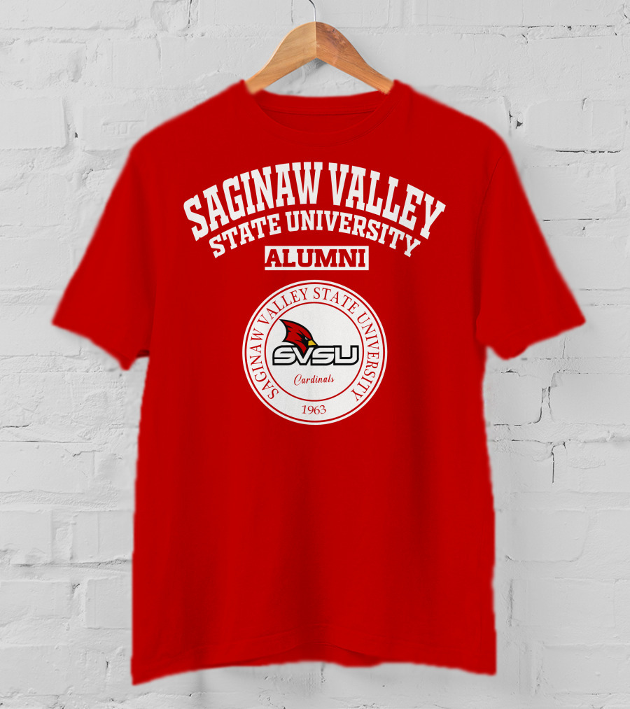 Saginaw Valley State University Alumni SVSU Cardinals 1963 T-Shirt