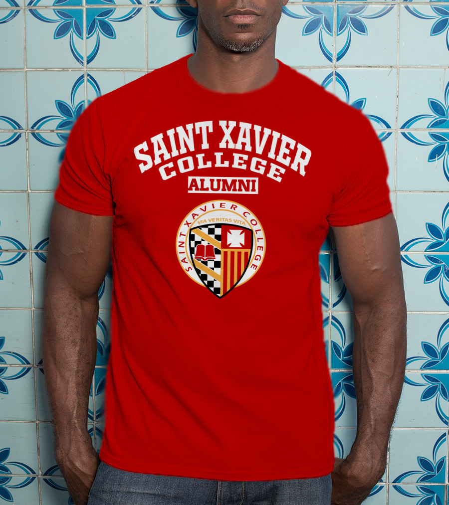 Saint Xavier College Alumni Crest Via Veritas Vita T-Shirt