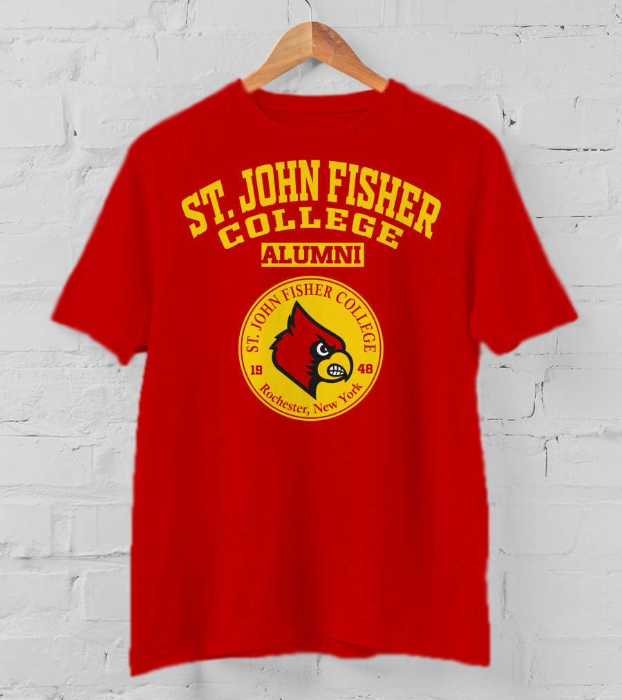 St. John Fisher College Alumni Cardinal Logo Rochester New York 1948 T-Shirt